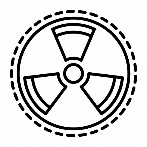 Radioactive, nuclear, radiation, warning, alert, danger icon - Download on Iconfinder