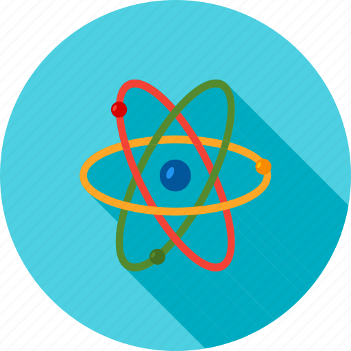 Atom, atomic model, molecule, nuclear, particle, physics, science icon - Download on Iconfinder