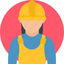 female worker, factory worker, contractor builder, engineer, construction worker