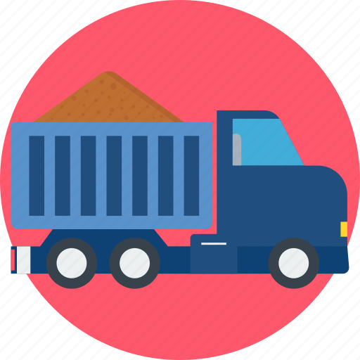 Sand truck, bulk truck, construction, dump, truck icon - Download on Iconfinder
