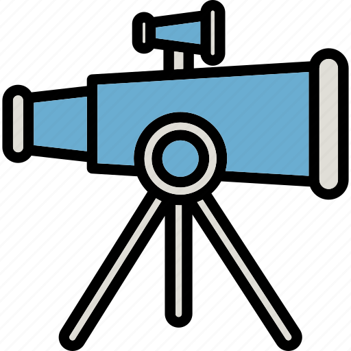 Telescope, astronomy, planetarium, spyglass, optical instrument, research icon - Download on Iconfinder