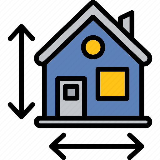 House measurement, measurement, planning, property, real estate, rulers icon - Download on Iconfinder