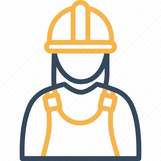 Female worker, factory worker, contractor builder, engineer, construction worker icon - Download on Iconfinder