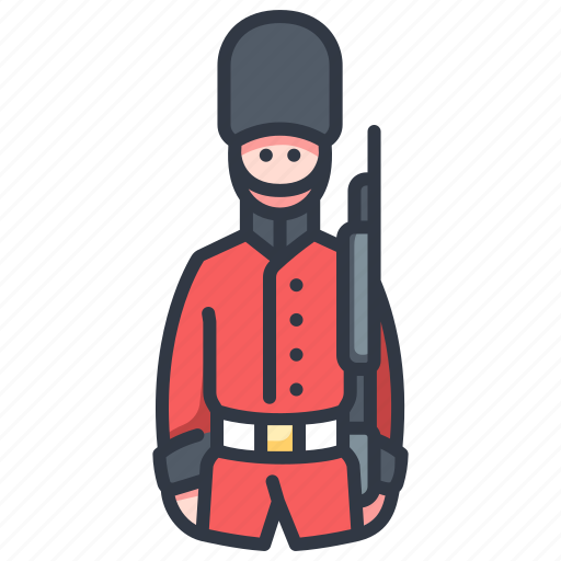 British, england, guard, kingdom, london, soldier, uniform icon - Download on Iconfinder