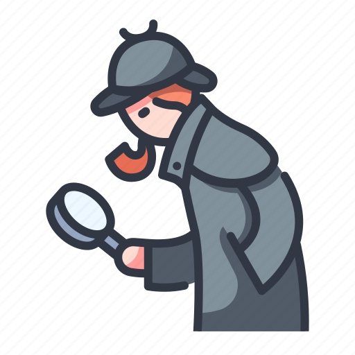 Detective, glass, holmes, magnifying, mystery, pipe, sherlock icon - Download on Iconfinder