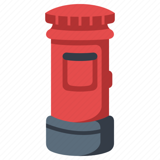England, london, mail, mailbox, post, postbox, red icon - Download on Iconfinder