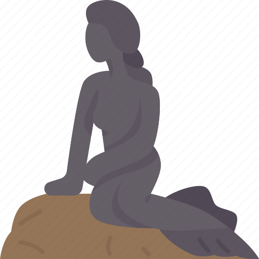Mermaid, statue, water, denmark, fairytale icon - Download on Iconfinder