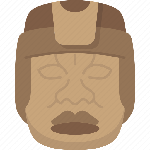 Olmec, heads, aztec, stone, civilization icon - Download on Iconfinder