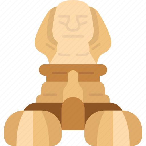 Sphinx, giza, pyramids, ancient, attraction icon - Download on Iconfinder