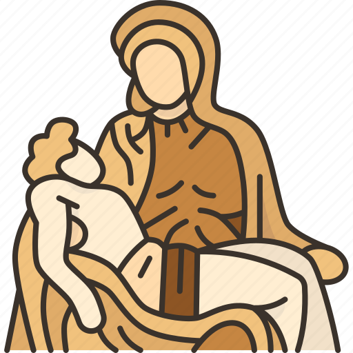Pieta, virgin, renaissance, sculpture, michelangelo icon - Download on Iconfinder
