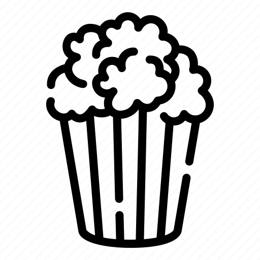 Popcorn, fast, food, snack, salty, cinema, entertainment icon - Download on Iconfinder