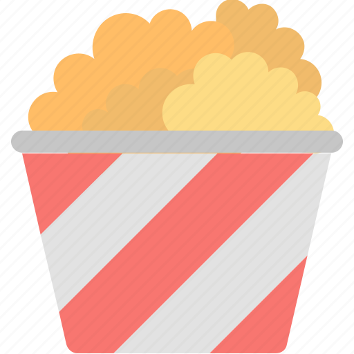 Popcorn, bucket, cinema, fast, food, movie, watch icon - Download on Iconfinder