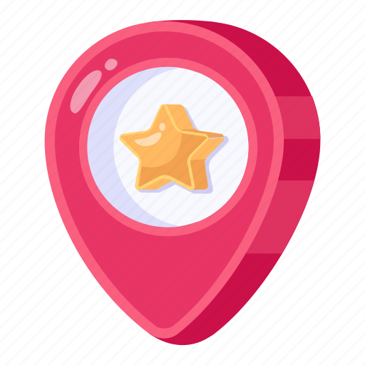 Pin location, favourite location, place marker, location, destination icon - Download on Iconfinder