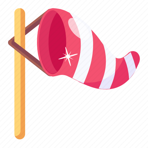 Wind direction, wind measurement, windsock, flagpole, weather instrument icon - Download on Iconfinder