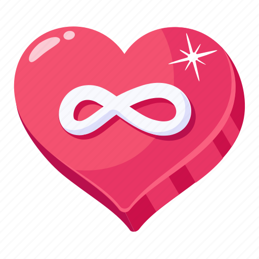 Heart, infinite love, eternal love, love, romantic icon - Download on Iconfinder