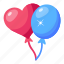 balloons, party balloons, kids balloons, airship, heart balloon 