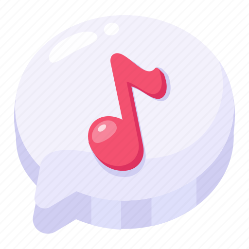 Music message, audio message, song, message bubble, chat icon - Download on Iconfinder