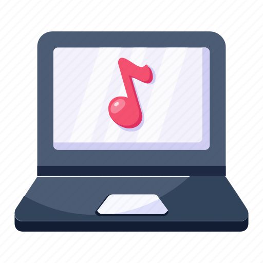 Computer music, online music, online media, songs, device icon - Download on Iconfinder