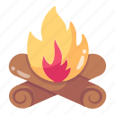 bonfire, campfire, flame, fire, ignition