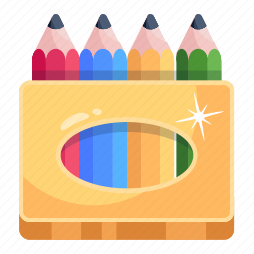 Stationery, color pencils, drawing pencils, write, crayons icon - Download on Iconfinder