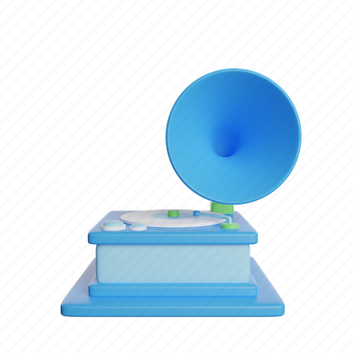 Phonograph, front, music, player icon - Download on Iconfinder
