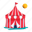 circus tent, circus camp, carnival tent, big top, circus marquee 