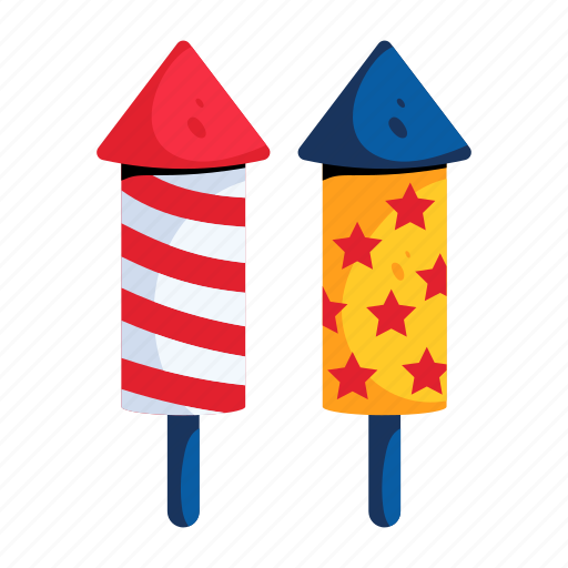 Fire rockets, firecrackers, fireworks, fire bangers, party crackers icon - Download on Iconfinder