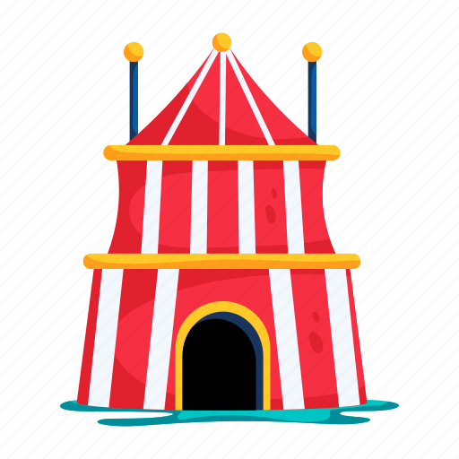 Circus tent, circus camp, carnival tent, big top, circus marquee icon - Download on Iconfinder