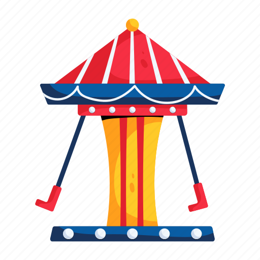 Spinning ride, carousel, merry ground, fair ride, amusement ride icon - Download on Iconfinder