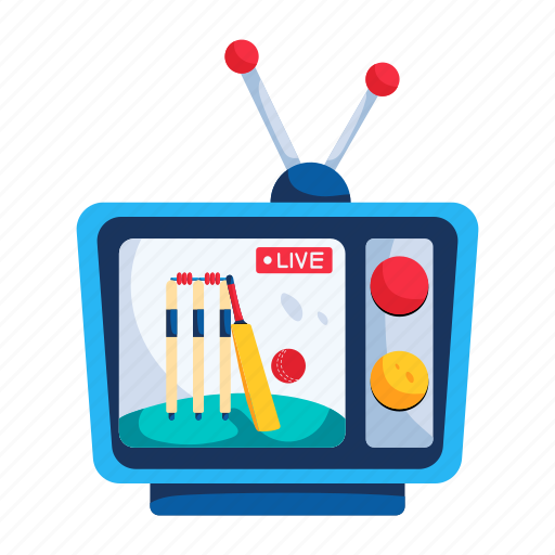 Live match, live cricket, cricket match, match telecasting, cricket sport icon - Download on Iconfinder