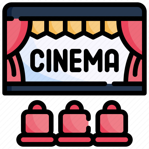 Cinema, theater, movie, entertainment, seats icon - Download on Iconfinder