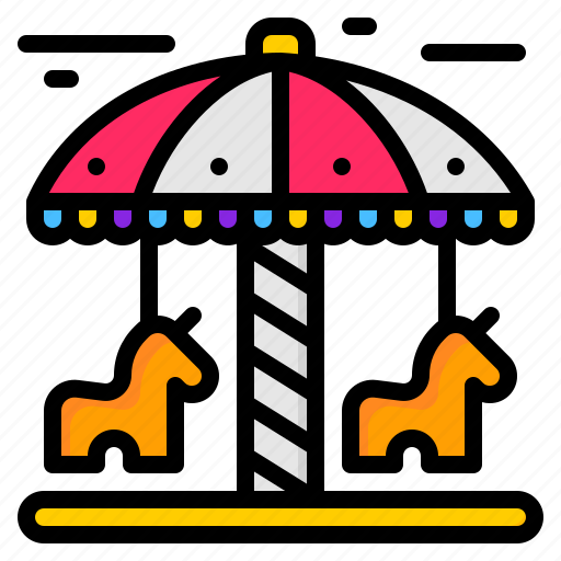 Carousel, entertainment, kid, park, toy icon - Download on Iconfinder