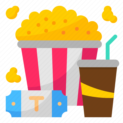 Cinema, entertainment, movie, popcorn, theater icon - Download on Iconfinder