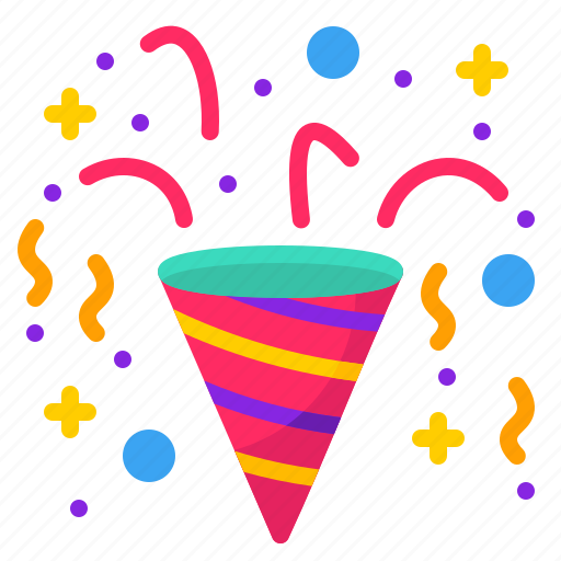 Celebration, confetti, entertainment, party, popper icon - Download on Iconfinder