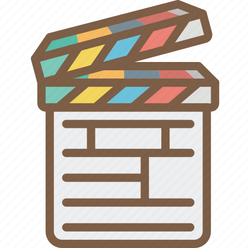 Board, clapper, entertainment, film, movie icon - Download on Iconfinder