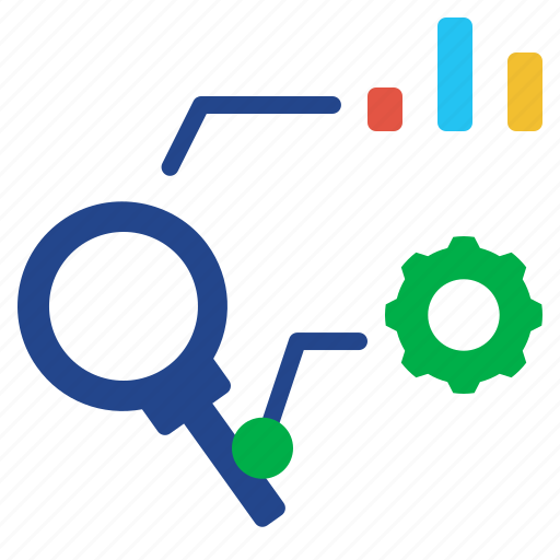 Strategy, analysis, planning, statistics, competitor analysis, magnifying glass icon - Download on Iconfinder