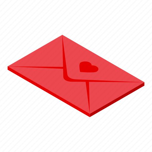 Love, envelope, isometric icon - Download on Iconfinder