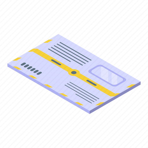 Postal, envelope, isometric icon - Download on Iconfinder