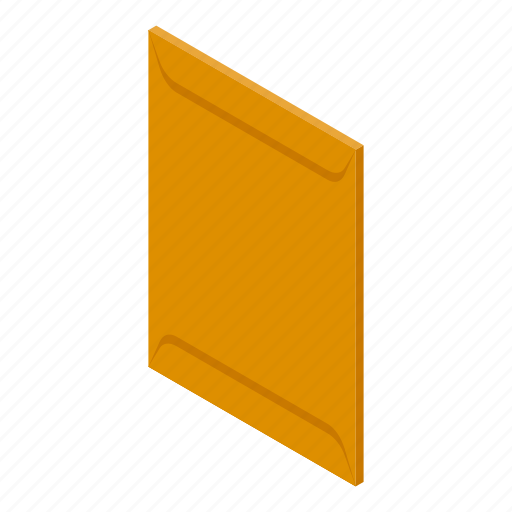 Carton, envelope, isometric icon - Download on Iconfinder