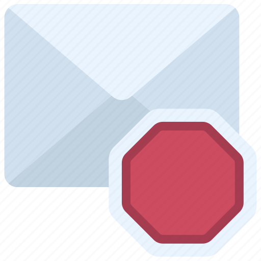 Blocked, email, mail, block, blocking icon - Download on Iconfinder