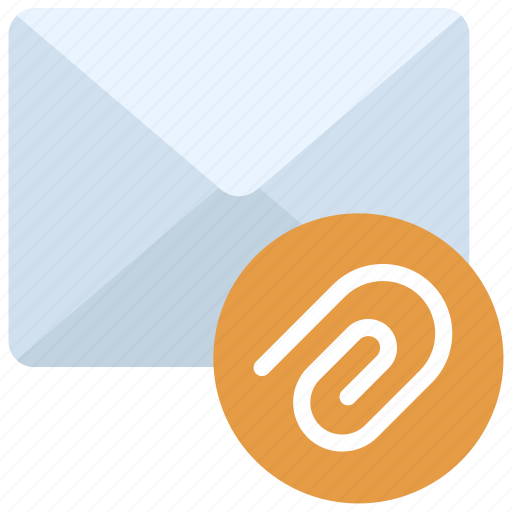 Email, attachments, mail, attach, attached icon - Download on Iconfinder