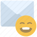 happy, email, mail, smile, smiley, emoji