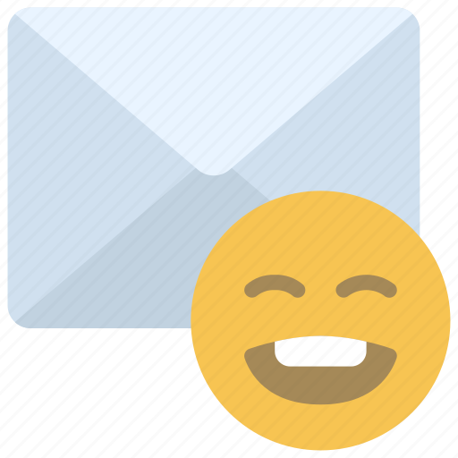 Happy, email, mail, smile, smiley, emoji icon - Download on Iconfinder