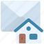 home, email, mail, house 