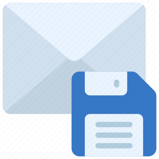 Save, email, mail, saved, floppydisc icon - Download on Iconfinder