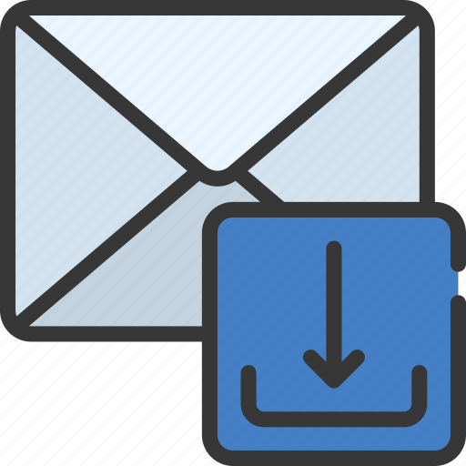 Download, emails, mail, downloading icon - Download on Iconfinder
