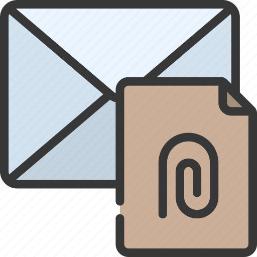 File, attachment, mail, attached, document icon - Download on Iconfinder
