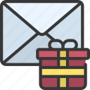 gift, email, mail, present, box