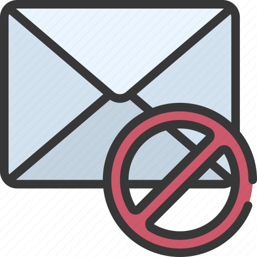 No, email, mail, blocked, error icon - Download on Iconfinder