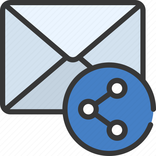 Share, email, mail, sharing, shared icon - Download on Iconfinder